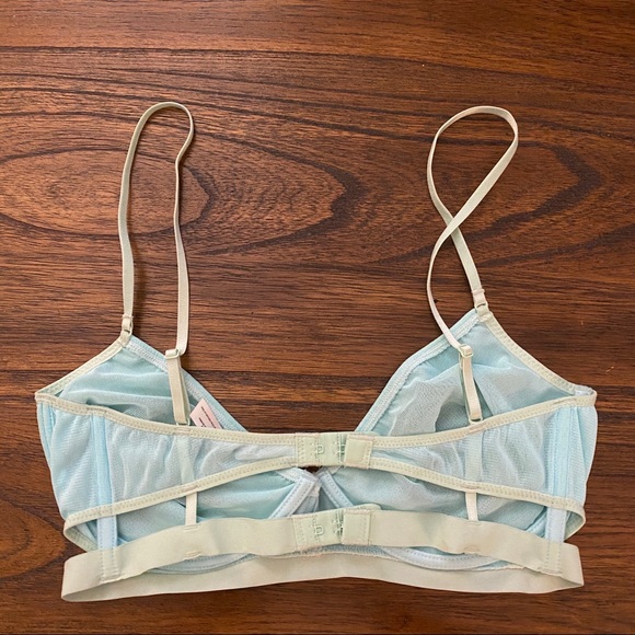 Free People Blue Double Wing Mesh Bra - Picture 6 of 7